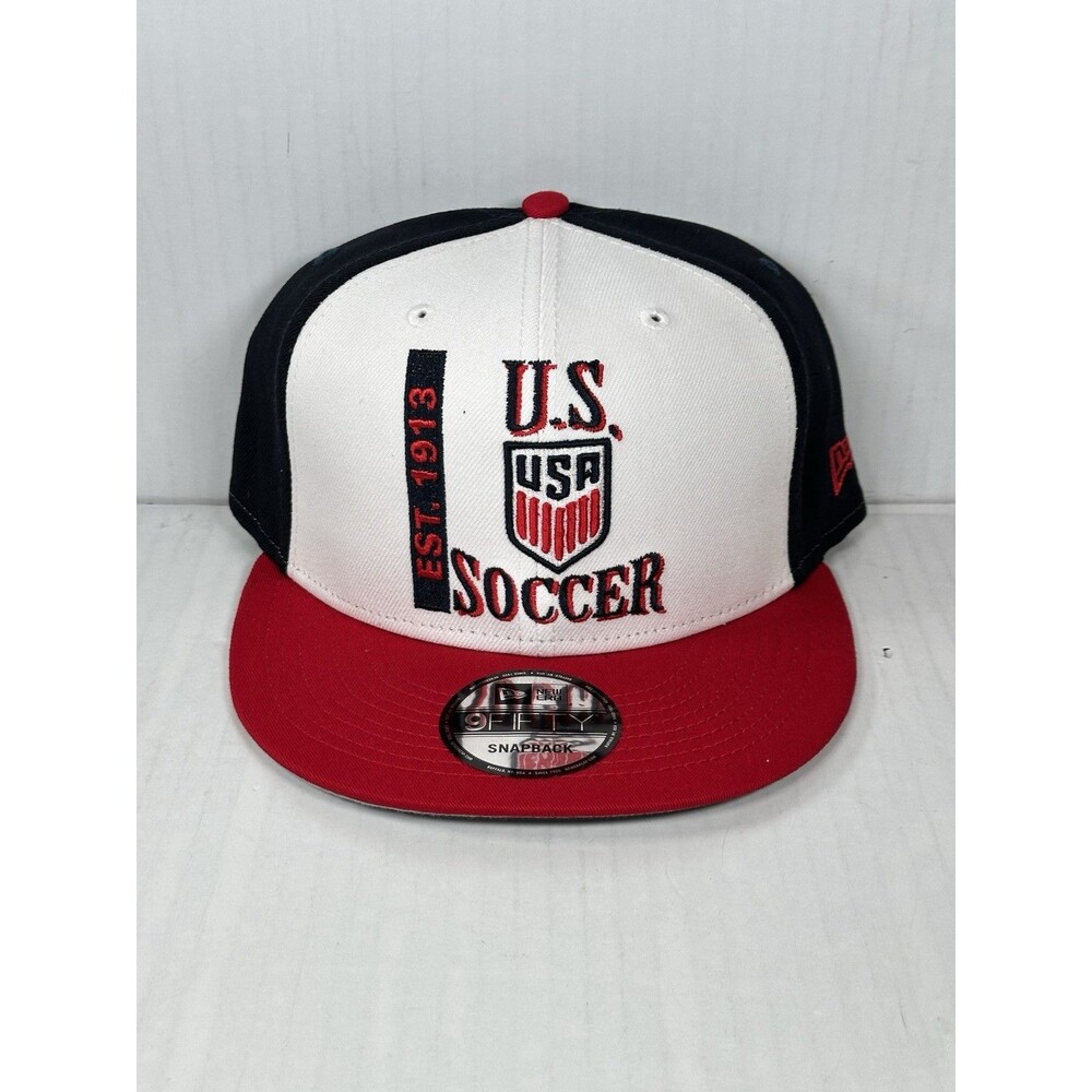 New Era USA Soccer USMNT 9FIFTY Red White Blue Navy Snapback Hat Cap NWT